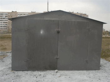 Металлический гараж с толщиной стенки 2мм